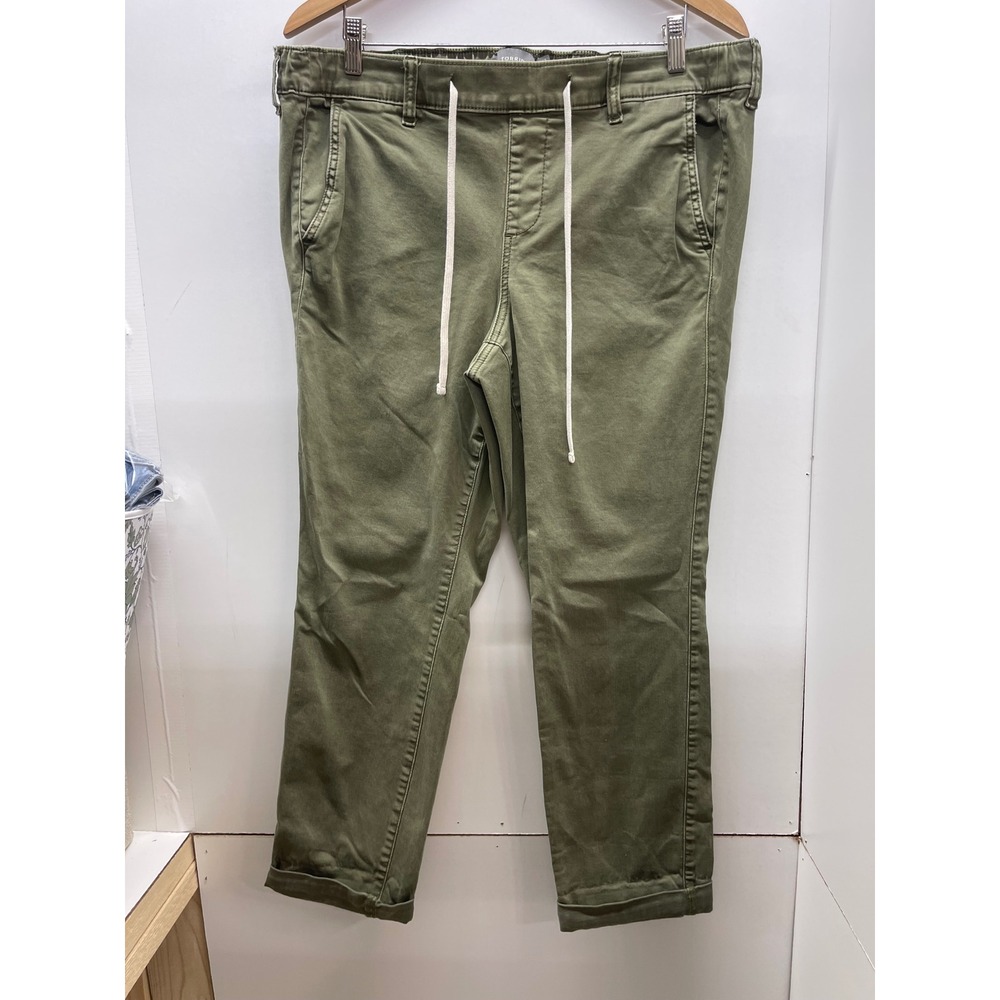 Torrid Womens Olive Green Twill Drawstring Jogger Pants Size 1 Plus Utility